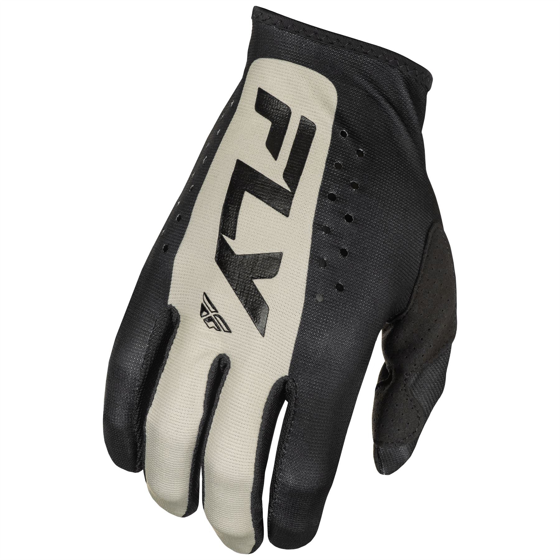 Fly Racing 2025 Youth Lite Motocross Gloves Black Grey